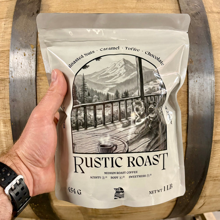 Rustic Roast espresso blend roasted in Fort Worth, Texas
