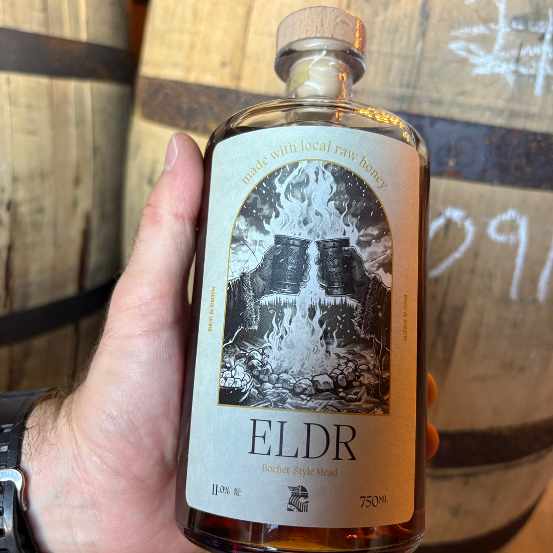 Eldr bochet-style mead made with caramelized honey