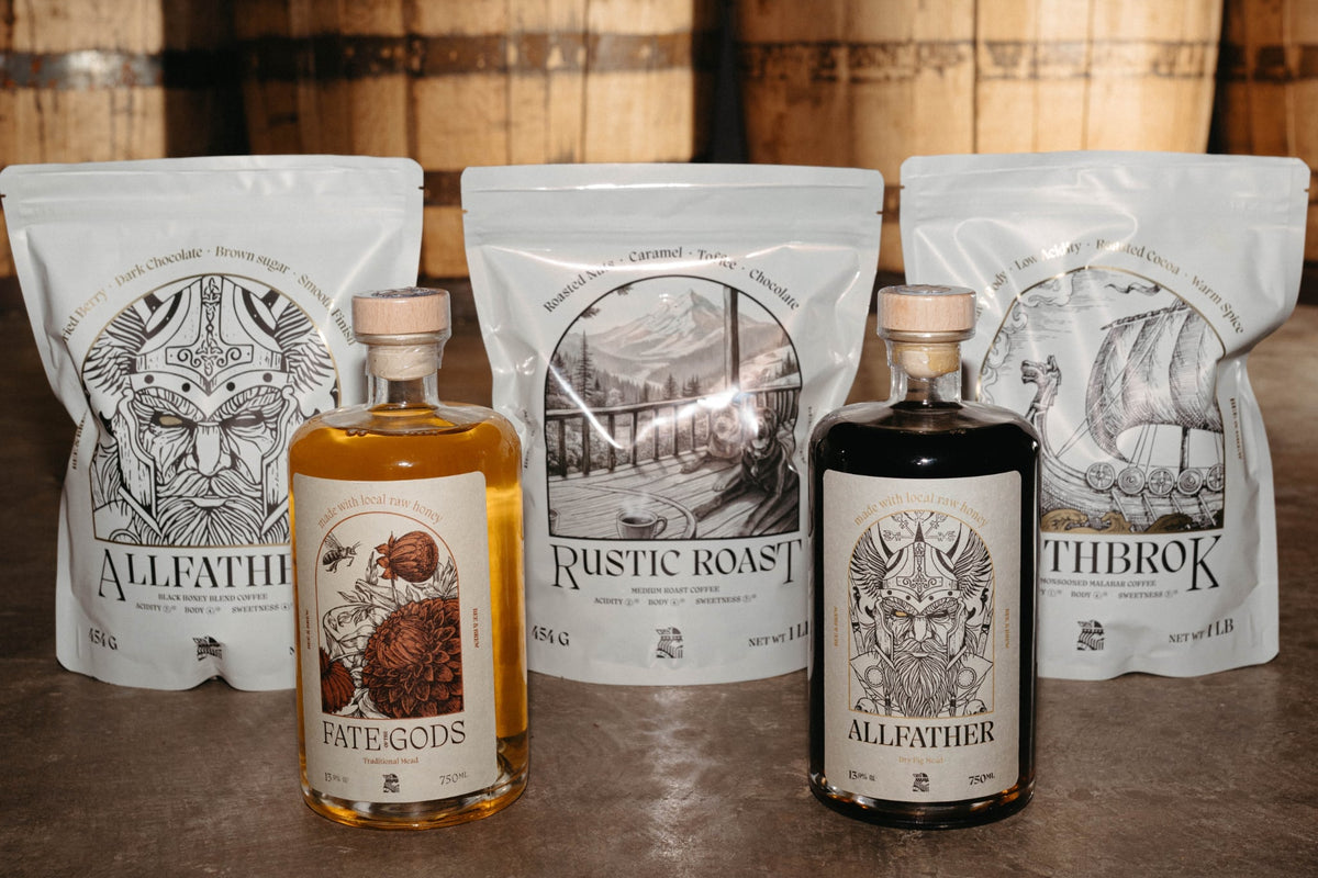 Bee and Brew Valhalla mead and coffee bundle 